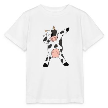 Vache, dab, tamponner, vache, corne bœuf - T-shirt bio MINI CREATOR Stanley/Stella Enfant - blanc - Devant - Maike (125cm)
