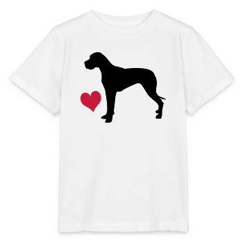 Deutsche Dogge - Stanley/Stella Kinder T-Shirt MINI CREATOR  - Weiß - Vorne - Maike (125cm)