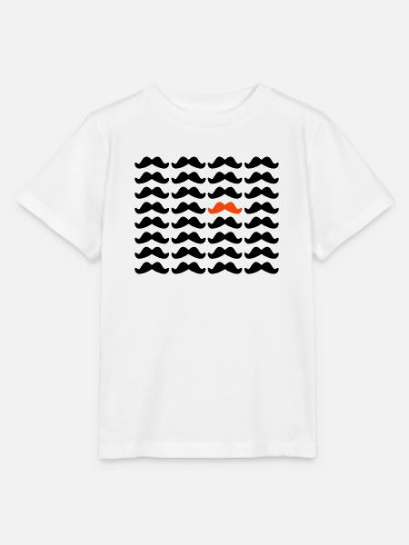 Mustache Moustache "Be Different" 2c - Stanley/Stella Kinder T-Shirt MINI CREATOR  - Weiß