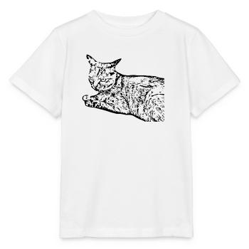 chat noir chat chaton doux cadeau de Noël - T-shirt bio MINI CREATOR Stanley/Stella Enfant - blanc - Devant - Maike (125cm)