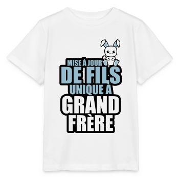 mise à jour de fils unique a grand frère - T-shirt bio MINI CREATOR Stanley/Stella Enfant - blanc - Devant - Maike (125cm)