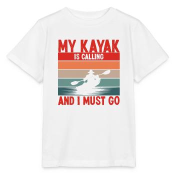 Sports nautiques en kayak - T-shirt bio MINI CREATOR Stanley/Stella Enfant - blanc - Devant - Maike (125cm)