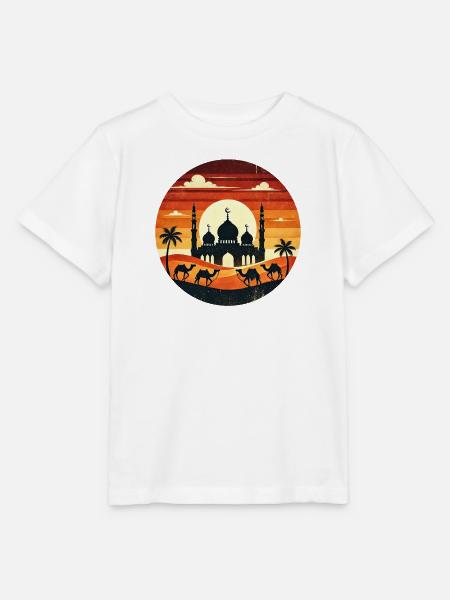 Marrakesch Moschee Sonnenuntergang - Stanley/Stella Kinder T-Shirt MINI CREATOR - Weiß
