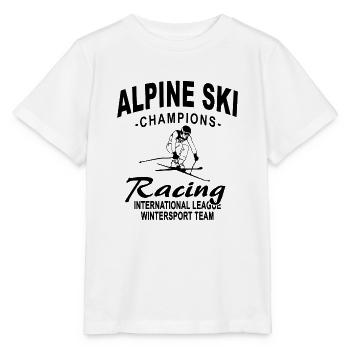Ski alpin - ski alpin - slalom - skieurs - T-shirt bio MINI CREATOR Stanley/Stella Enfant - blanc - Devant - Maike (125cm)