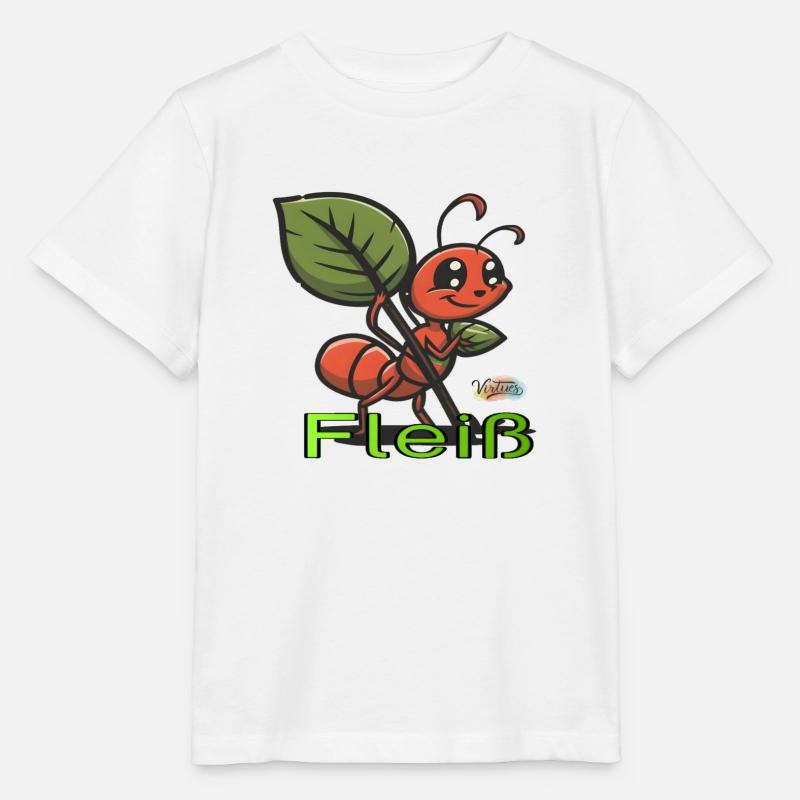 Werte mit Tieren: FLeiß - Stanley/Stella Kinder T-Shirt MINI CREATOR - Weiß
