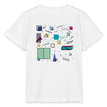 Eldram's Eighties Abstract 01 - Stanley/Stella MINI CREATOR Kids’ T-Shirt - white - Front - Maike (125cm)