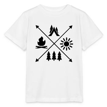 Tente - T-shirt bio MINI CREATOR Stanley/Stella Enfant - blanc - Devant - Maike (125cm)