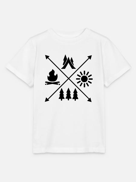 Zelt - Stanley/Stella Kinder T-Shirt MINI CREATOR  - Weiß