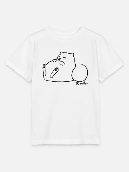 Lazy Cat - Stanley/Stella Kinder T-Shirt MINI CREATOR  - Weiß