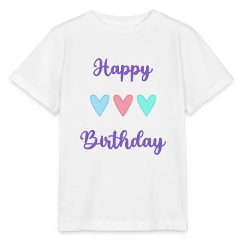 ALLES GUTE ZUM GEBURTSTAG!. ALLES GUTE ZUM GEBURTSTAG!. JAHRESTAG. - Stanley/Stella Kinder T-Shirt MINI CREATOR  - Weiß - Vorne - Maike (125cm)