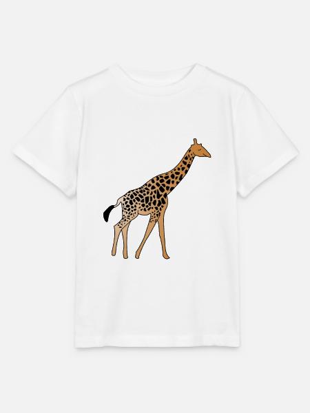 Giraffe - Stanley/Stella Kinder T-Shirt MINI CREATOR  - Weiß