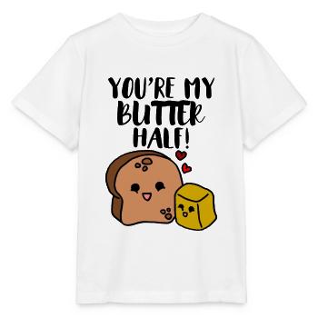Tu es mon beurre aidé - T-shirt bio MINI CREATOR Stanley/Stella Enfant - blanc - Devant - Maike (125cm)