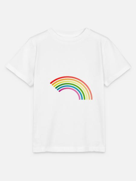 Regenbogen - Stanley/Stella Kinder T-Shirt MINI CREATOR - Weiß