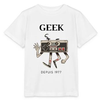 GEEK - Stanley/Stella Kinder T-Shirt MINI CREATOR  - Weiß - Vorne - Maike (125cm)