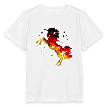 Einhorn, Deutschland Fahne, Flagge, Farben deutsch - Stanley/Stella Kinder T-Shirt MINI CREATOR  - Weiß - Vorne - Maike (125cm)