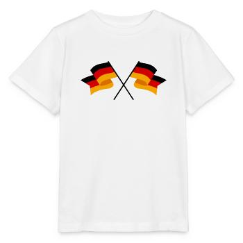Deutschlandfahne Deutschlandflagge Deutschland - Stanley/Stella Kinder T-Shirt MINI CREATOR  - Weiß - Vorne - Maike (125cm)