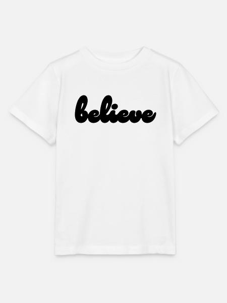 believe - Stanley/Stella Kinder T-Shirt MINI CREATOR - Weiß