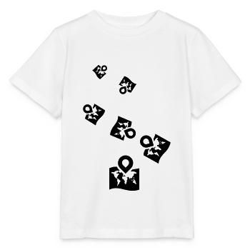 Icône de carte du monde - T-shirt bio MINI CREATOR Stanley/Stella Enfant - blanc - Devant - Maike (125cm)