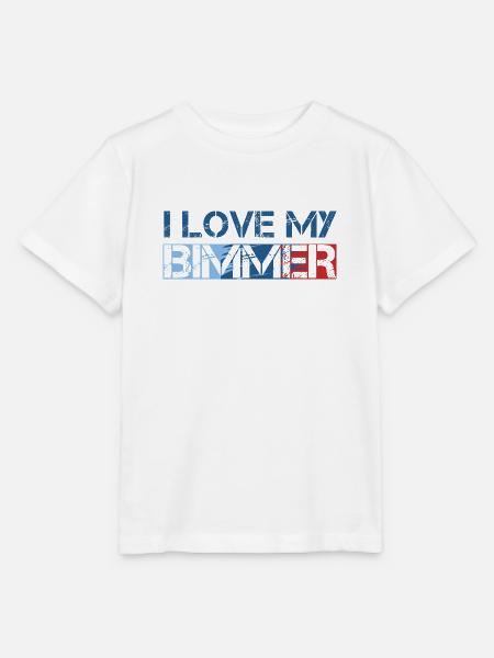 I love my Bimmer Shirt Geschenk - Stanley/Stella Kinder T-Shirt MINI CREATOR - Weiß