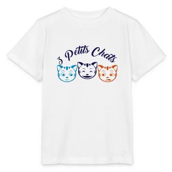 3 Kleine Katzen - Stanley/Stella Kinder T-Shirt MINI CREATOR  - Weiß - Vorne - Maike (125cm)