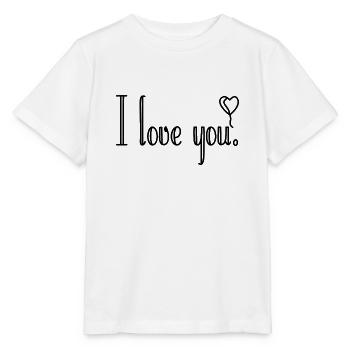 Je t’aime - T-shirt bio MINI CREATOR Stanley/Stella Enfant - blanc - Devant - Maike (125cm)