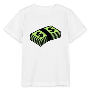 Money dollars Color - T-shirt bio MINI CREATOR Stanley/Stella Enfant - blanc - Devant - Maike (125cm)