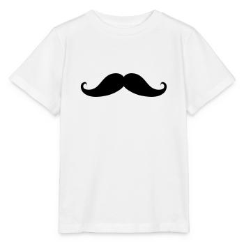 Schnurrbart - Stanley/Stella Kinder T-Shirt MINI CREATOR  - Weiß - Vorne - Maike (125cm)