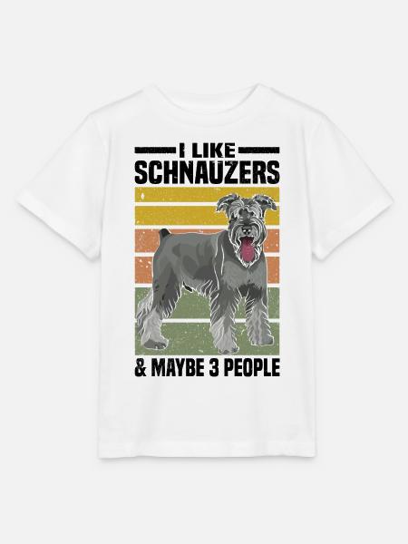 Schnauzer Hunderasse - Stanley/Stella Kinder T-Shirt MINI CREATOR - Weiß