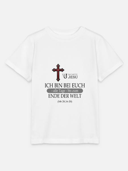 Ich bin bei euch - Stanley/Stella Kinder T-Shirt MINI CREATOR  - Weiß