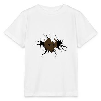 I eat people bear motif - Stanley/Stella MINI CREATOR Kids’ T-Shirt - white - Front - Maike (125cm)