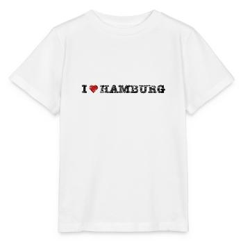 ilove_hamburg_quer - Stanley/Stella MINI CREATOR Kids’ T-Shirt - white - Front - Maike (125cm)