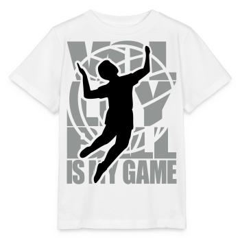 Volleyball Volleyballer - Stanley/Stella Kinder T-Shirt MINI CREATOR  - Weiß - Vorne - Maike (125cm)