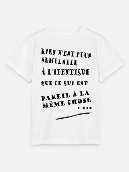 citadac - T-shirt bio MINI CREATOR Stanley/Stella Enfant - blanc