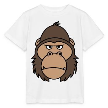 Gorilla - Stanley/Stella Kinder T-Shirt MINI CREATOR  - Weiß - Vorne - Maike (125cm)