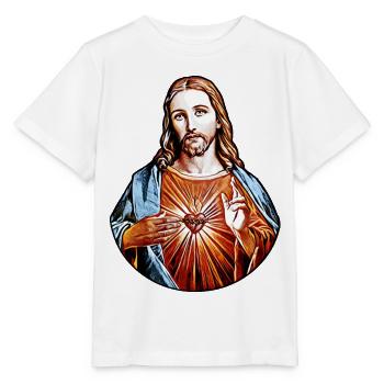 Jésus-Christ * Jésus-Christ NAZARETH Sauveur - T-shirt bio MINI CREATOR Stanley/Stella Enfant - blanc - Devant - Maike (125cm)