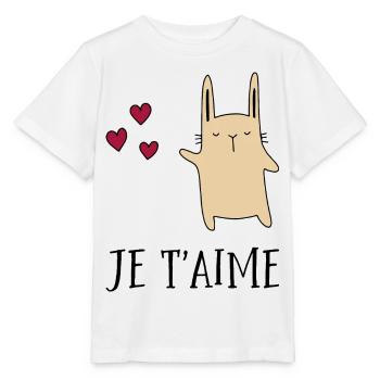 je t’aime - T-shirt bio MINI CREATOR Stanley/Stella Enfant - blanc - Devant - Maike (125cm)