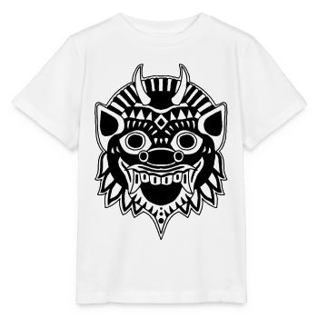 Drache oder Dämon? - Stanley/Stella Kinder T-Shirt MINI CREATOR  - Weiß - Vorne - Maike (125cm)