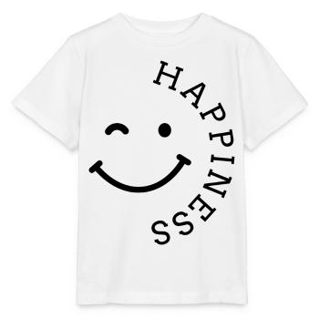 happiness smile - Stanley/Stella Kinder T-Shirt MINI CREATOR  - Weiß - Vorne - Maike (125cm)