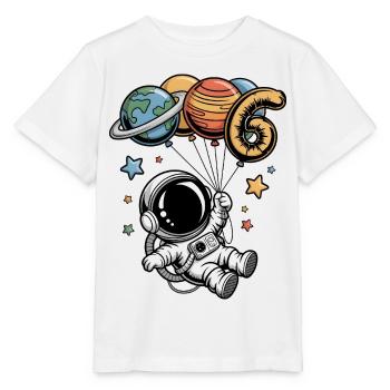 Birthday astronaut with planet balloons 6 - Stanley/Stella MINI CREATOR Kids’ T-Shirt - white - Front - Maike (125cm)