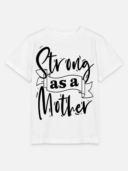 Stark wie eine Mutter-Hemd - Stanley/Stella Kinder T-Shirt MINI CREATOR - Weiß