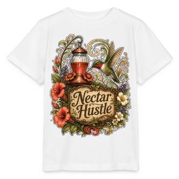 Nectar Hustle - T-shirt bio MINI CREATOR Stanley/Stella Enfant - blanc - Devant - Maike (125cm)
