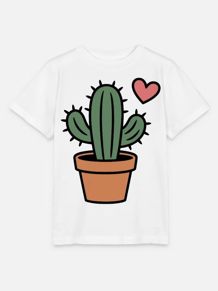 Kaktus - Stanley/Stella Kinder T-Shirt MINI CREATOR - Weiß