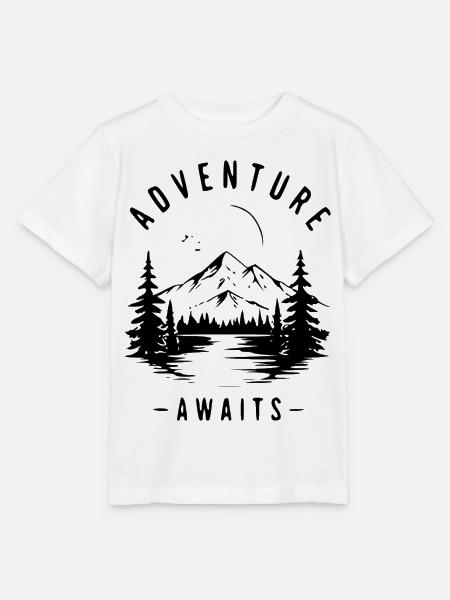 Schwarze Stille Silhouette - Stanley/Stella Kinder T-Shirt MINI CREATOR - Weiß