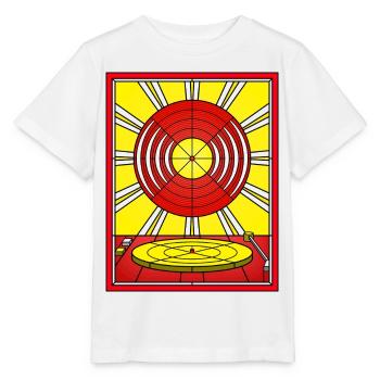 Stained Glass Vinyl Album and Turntable - Stanley/Stella MINI CREATOR Kids’ T-Shirt - white - Front - Maike (125cm)