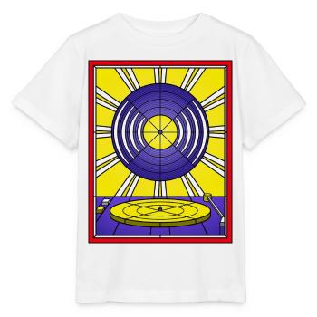 Stained Glass Vinyl Album and Turntable - Stanley/Stella MINI CREATOR Kids’ T-Shirt - white - Front - Maike (125cm)