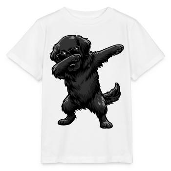 Dabbing Flat Coated Retriever - Stanley/Stella MINI CREATOR Kids’ T-Shirt - white - Front - Maike (125cm)