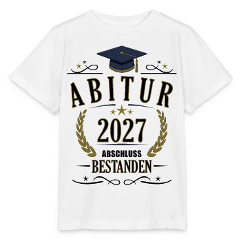 Abitur 2027 - Stanley/Stella Kinder T-Shirt MINI CREATOR  - Weiß - Vorne - Maike (125cm)