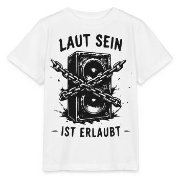 Laut Sein Ist Erlaubt Speaker Chains - Stanley/Stella Kinder T-Shirt MINI CREATOR  - Weiß - Vorne - Maike (125cm)