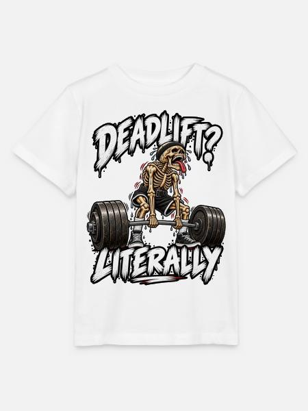 Kreuzheben – Skeleton Gym - Stanley/Stella Kinder T-Shirt MINI CREATOR - Weiß