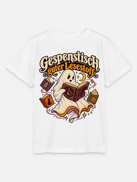 Gespenstisch guter Lesestoff - Stanley/Stella Kinder T-Shirt MINI CREATOR - Weiß